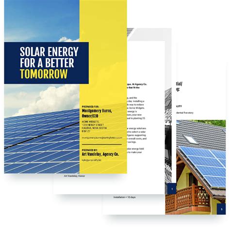 Solar Energy Company Marketing Plan Template .